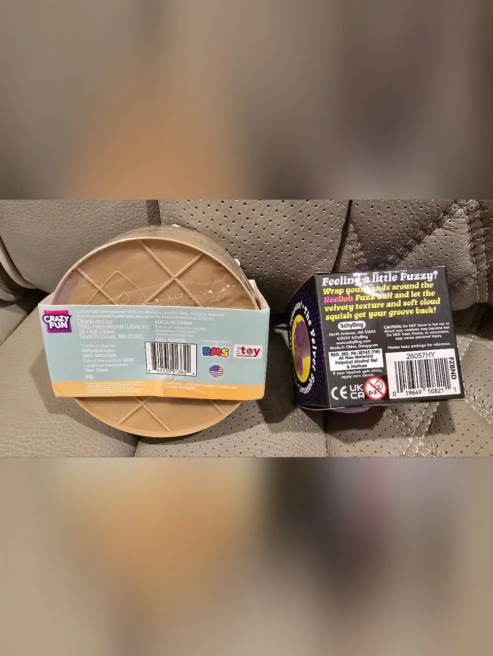 Bundle-Mystery Dumpling Stuffed Bun And Nee Doh Fuzz Ball